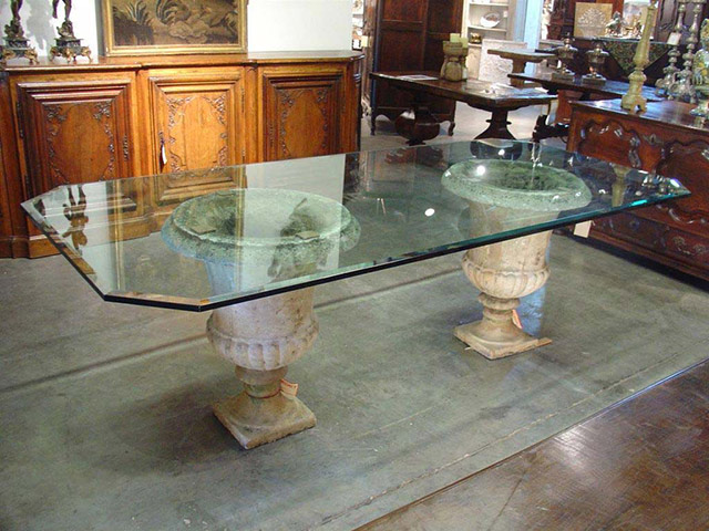 8-sided octogen shaped glass for centre table