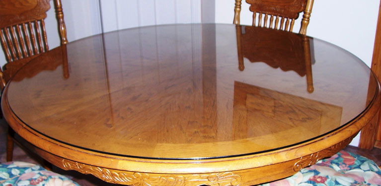Roound Table Top Glass Ansa Picture, Round Table Glass Protector