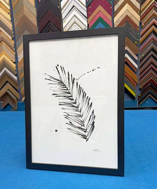 Simple black picture frame for artwork, sketches, photographs, and prints in Singapore.